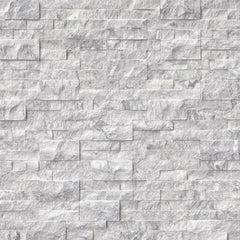 MS International Rockmount 6" x 24" SplitFace Ledger Panel Arabescato Carrara