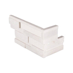 MS International Rockmount 6" x 18" 3D Ledger Corner Arctic White