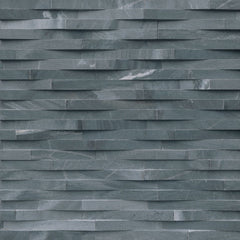 MS International Rockmount 6" x 24" 3D Wave Ledger Panel Cosmic Black