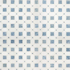 MS International Decorative Mosaic 12" x 12" Hatchwork Azula