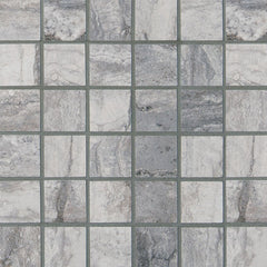 MS International Bernini 2" x 2" Mosaic Carbone
