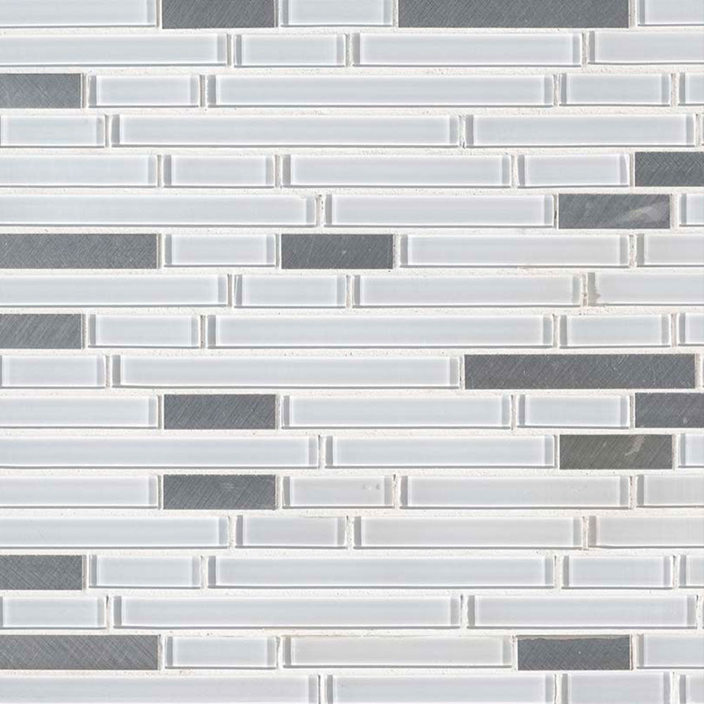 MS International Decorative Mosaic 12" x 12" Interlocking Lucid Sky