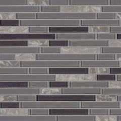 MS International Decorative Mosaic 12" x 12" Interlocking Lorena Grigio