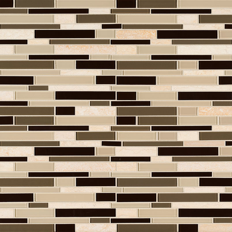 MS International Decorative Mosaic 12" x 12" Interlocking Sonoma Valley
