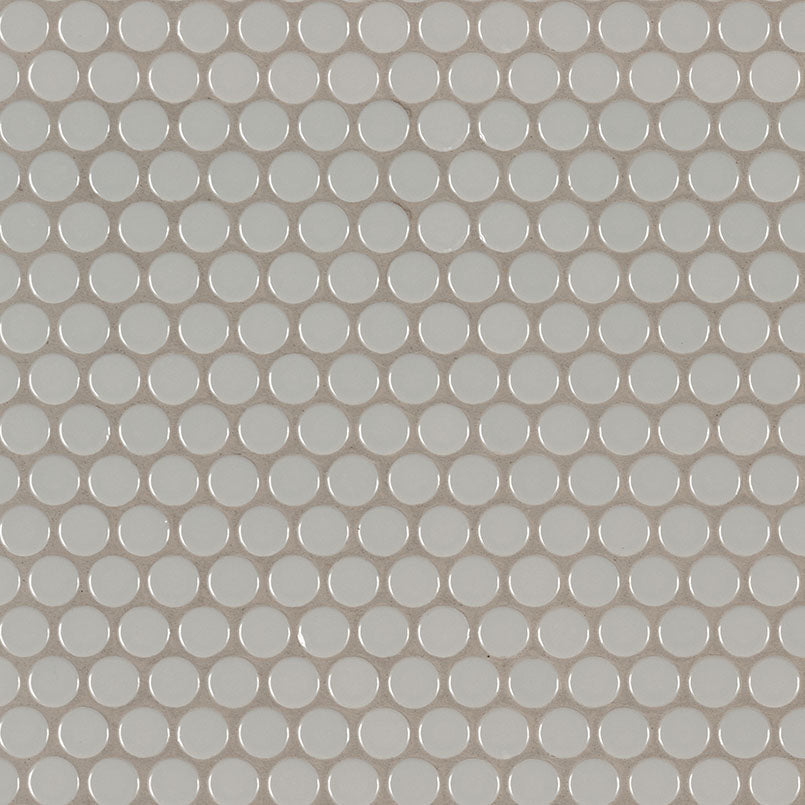 MS International Decorative Mosaic 12" x 12" Penny Round Gray