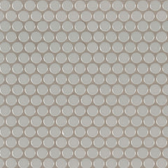 MS International Decorative Mosaic 12" x 12" Penny Round Gray