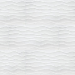 MS International Dymo 12" x 24" Glossy Wavy White
