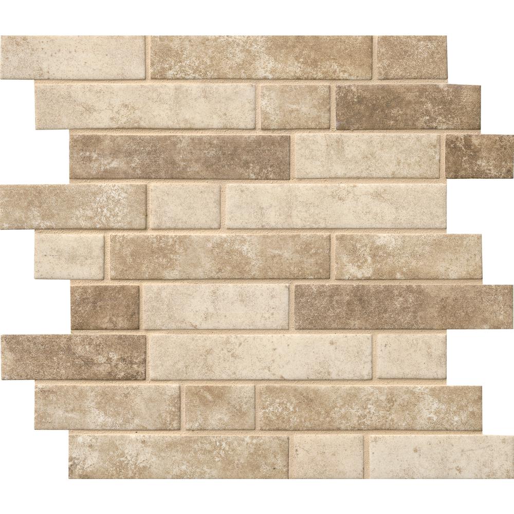 MS International Decorative Mosaic 12" x 12" Interlocking Sandhills