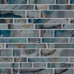 MS International Decorative Mosaic 12" x 12" Interlocking Night Sky