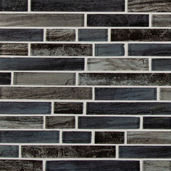 MS International Decorative Mosaic 12" x 12" Interlocking Grigio Lagoon