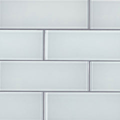 MS International Decorative Mosaic 12" x 12" Subway 3" x 9" Ice Glass