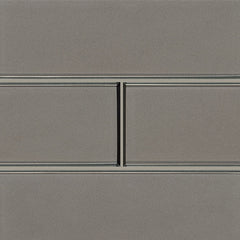 MS International Decorative Mosaic 12" x 12" Subway 4" x 12" Champagne