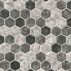 MS International Decorative Mosaic 12" x 12" Hexagon Urban Tapestry