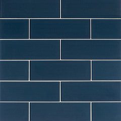 MS International Decorative Mosaic 12" x 12" Subway 4" x 12" Midnight