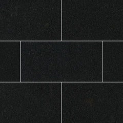 MS International Natural Stone Granite 12" x 24" Honed Premium Black