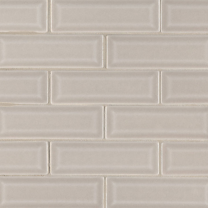 MS International Highland Park 12" x 12" Mosaic 2" x 6" Glossy Portico Pearl