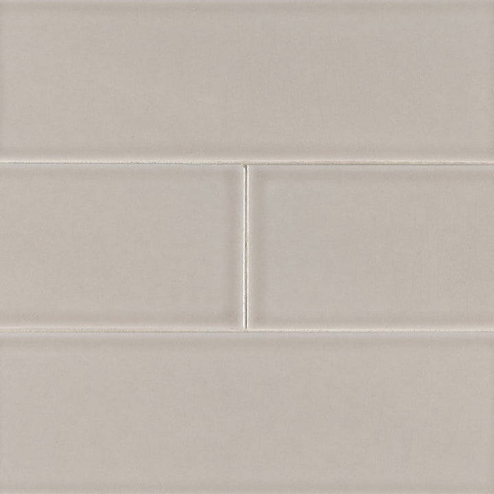 MS International Highland Park 12" x 12" Mosaic 4" x 12" Glossy Portico Pearl