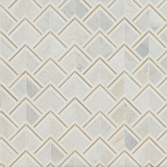 MS International Decorative Mosaic 12" x 12" Geometric Luxor Kona Gold