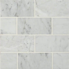 MS International Natural Stone Marble 3" x 6" Carrara White