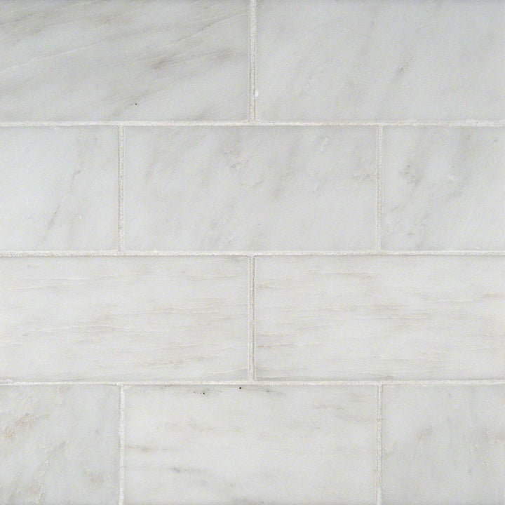 MS International Natural Stone Marble 3" x 6" Arabescato Cararra