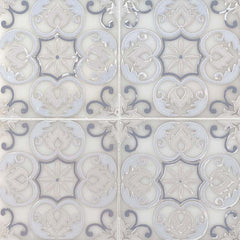 MS International Decorative Mosaic 6" x 6" Florita Tetris Blanco