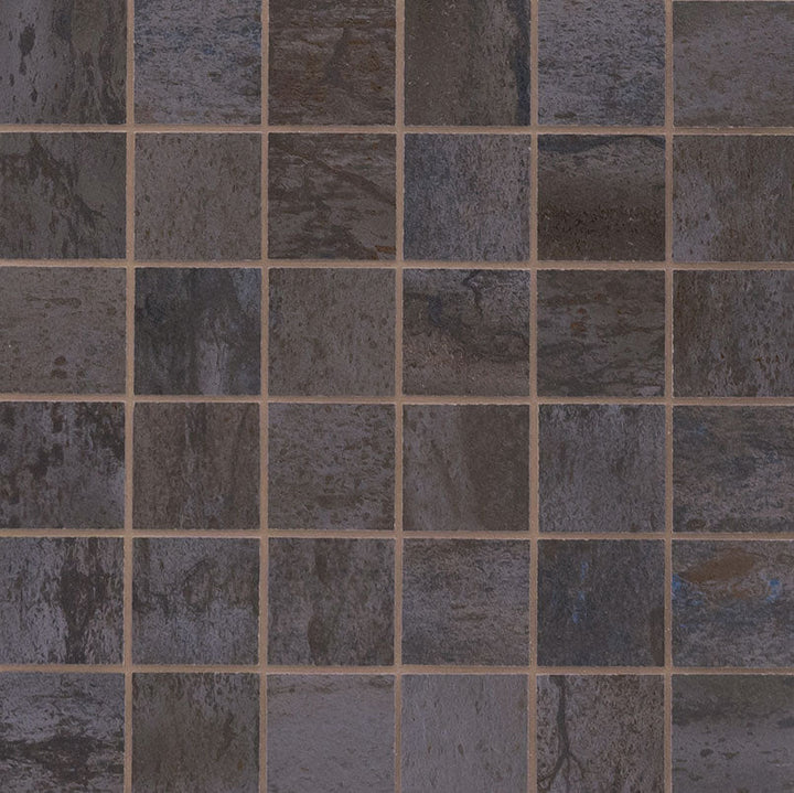 MS International Oxide 2" x 2" Mosaic Matte Iron