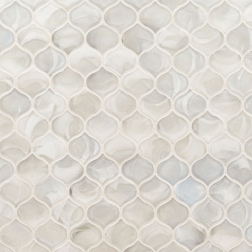 MS International Decorative Mosaic 12" x 12" Arabesque Pearla