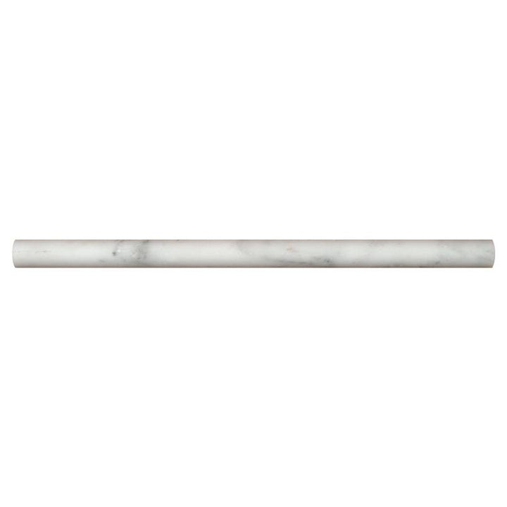 MS International Natural Stone Marble 0.75" x 0.75" Pen Molding Polished Greecian White
