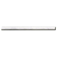 MS International Natural Stone Marble 0.75" x 0.75" Pen Molding Polished Carrara White