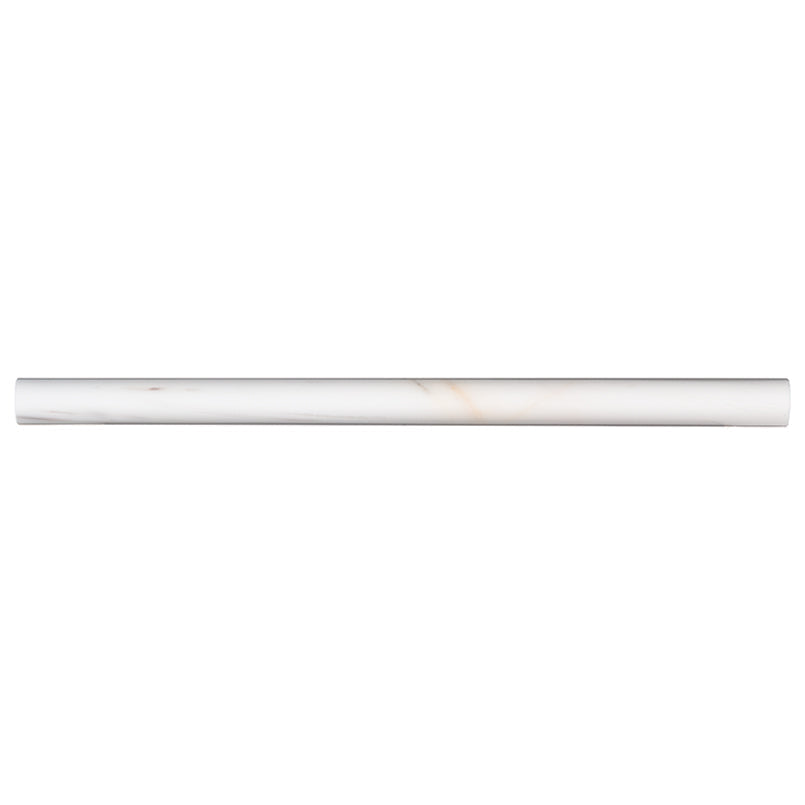 MS International Natural Stone Marble 0.75" x 0.75" Pen Molding Polished Bianco Dolomite