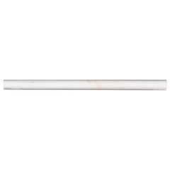 MS International Natural Stone Marble 0.75" x 0.75" Pen Molding Polished Bianco Dolomite
