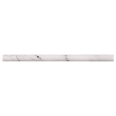MS International Natural Stone Marble 0.75" x 0.75" Pen Molding Honed Carrara White