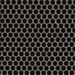 MS International Domino 12" x 12" Penny Round GLossy Nero