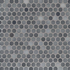 MS International Decorative Mosaic 12" x 12" Penny Round Grigio Mix