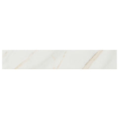 MS International Pietra 3" x 18" Bullnose Polished Calacatta