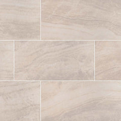MS International Praia 12" x 24" Matte 9.6mm Crema