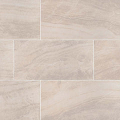MS International Praia 12" x 24" Matte 8.8mm Crema
