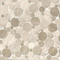 MS International Rio Lago 12" x 12" Pebble Serenity Stone