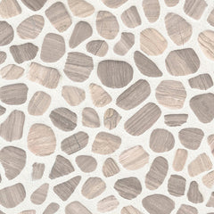 MS International Rio Lago 12" x 12" Pebble White Oak