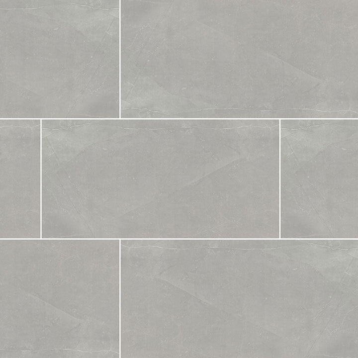 MS International Sande 12" x 24" Porcelain Polished Grey