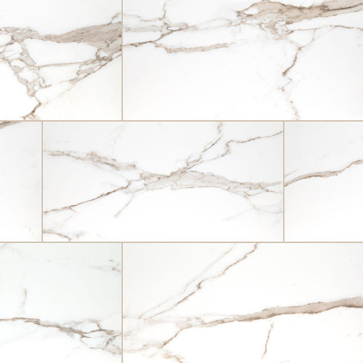 MS International Savoy 12" x 24" Porcelain Matte Crema