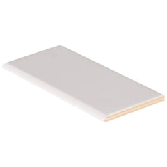 MS International Domino 3" x 6" Bullnose White