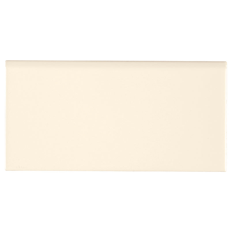MS International Domino 3" x 6" Bullnose Almond