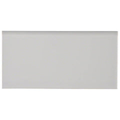 MS International Domino 3" x 6" Bullnose Gray
