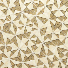 MS International Decorative Mosaic 12" x 12" Glass Tile Stella Gold