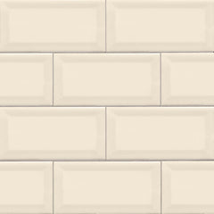 MS International Domino 12" x 12" Beveled 3" x 6" Glossy Almond