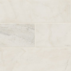 MS International Natural Stone Marble 4" x 12" Honed Venato White