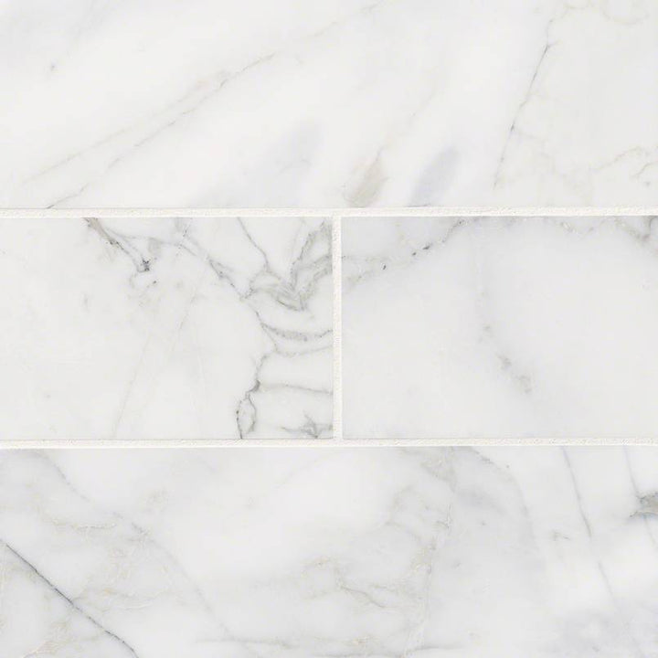 MS International Natural Stone Marble 4" x 12" Honed Calacatta Cressa