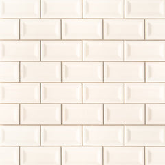 MS International Domino 12" x 12" Inverted Beveled 3" x 6" Almond