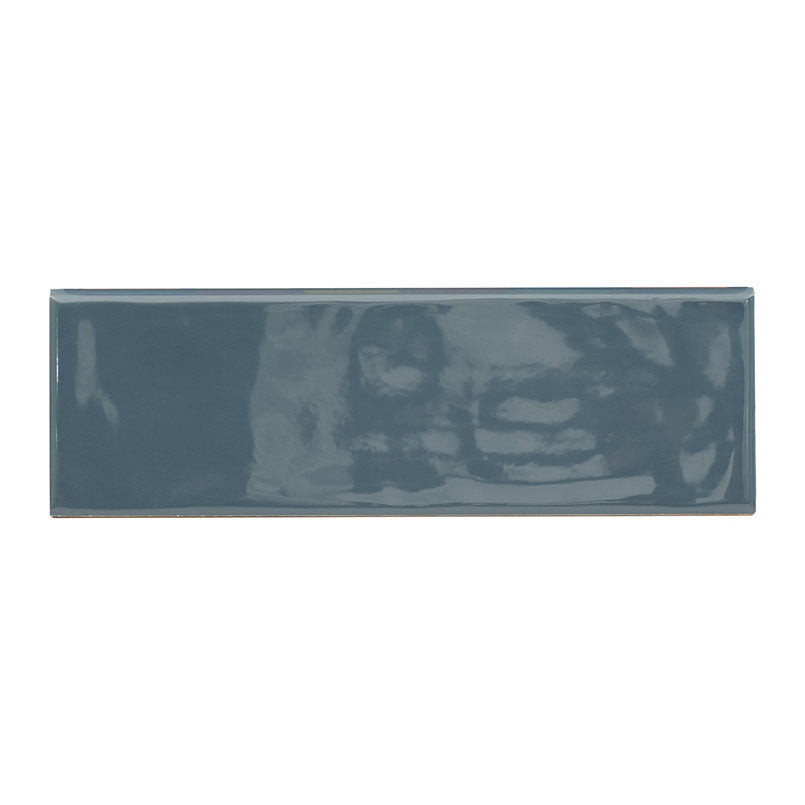 MS International Urbano 4" x 12" Glossy Bullnose Navy